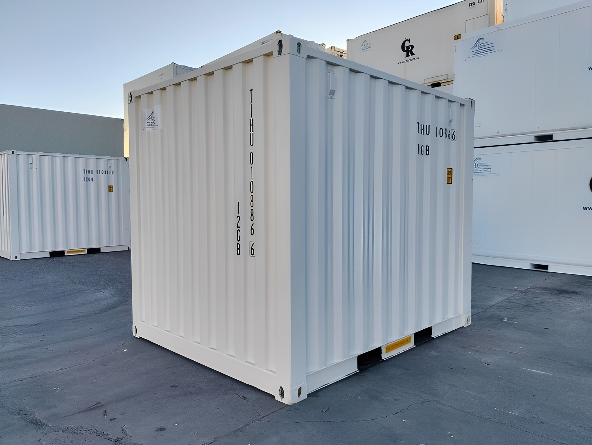 10Ft X 8Ft Shipping Container (One Trip) – White - Image 7