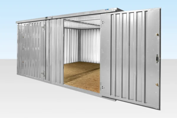 4M X 4.2M Side Linked Flat Pack Container Bundle (Galvanized)