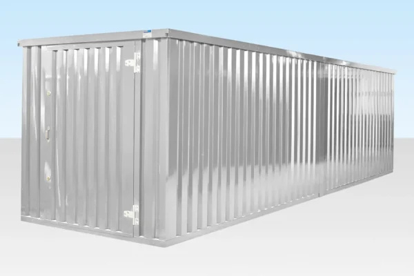 6M X 2.1M End Linked Flat Packed Container Bundle (Galvanized)