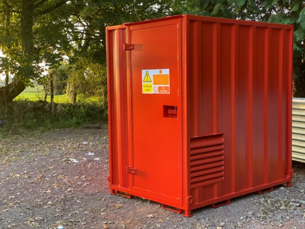 7ft x 5ft (2.2m x 1.6m) Secure Walk In Steel Chem store/Hazardous Material Store - Image 2