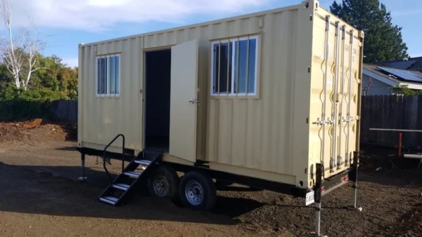 20ft Mobile Office Container With Trailer - Image 2