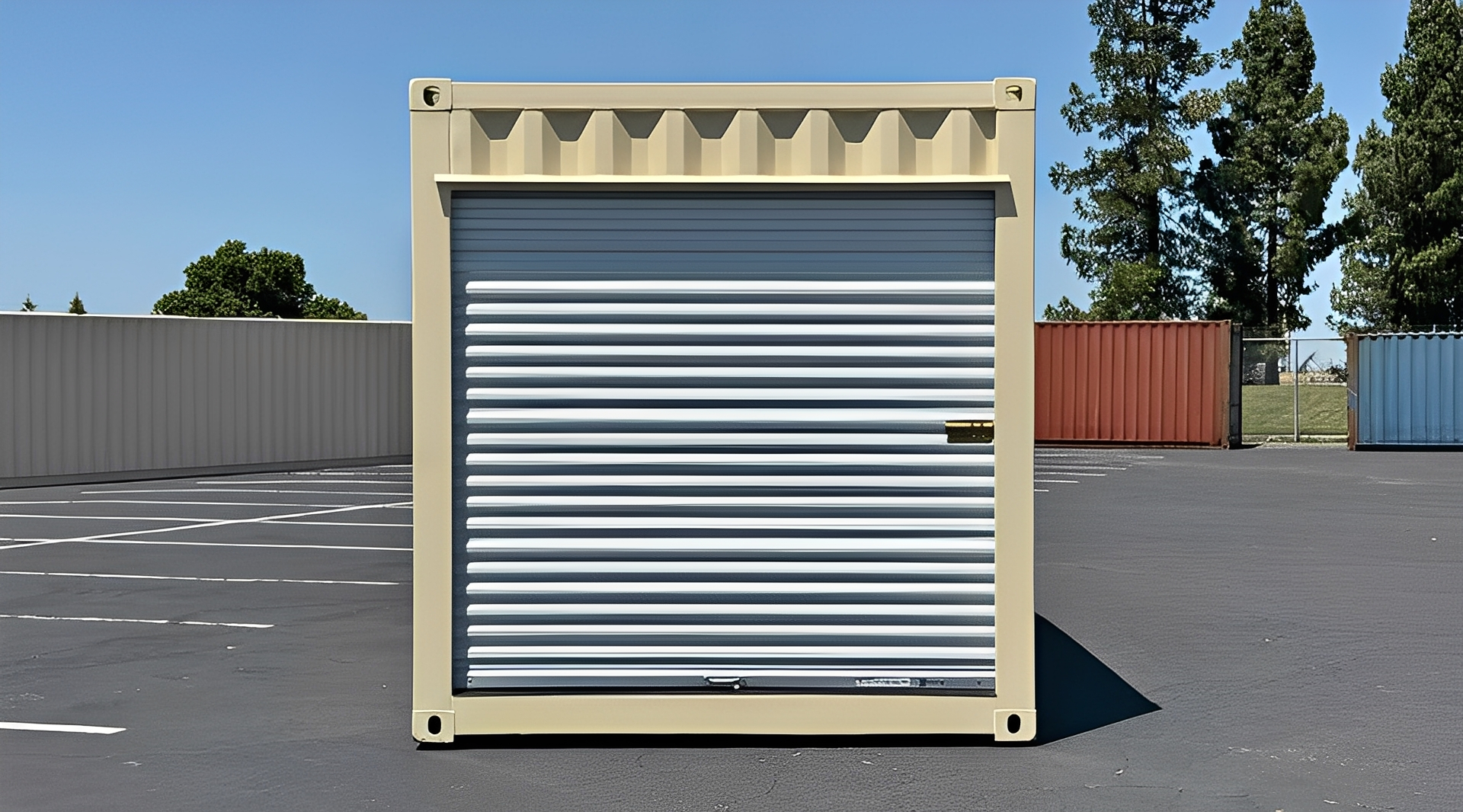 30ft Shipping Container with Roll Up Door