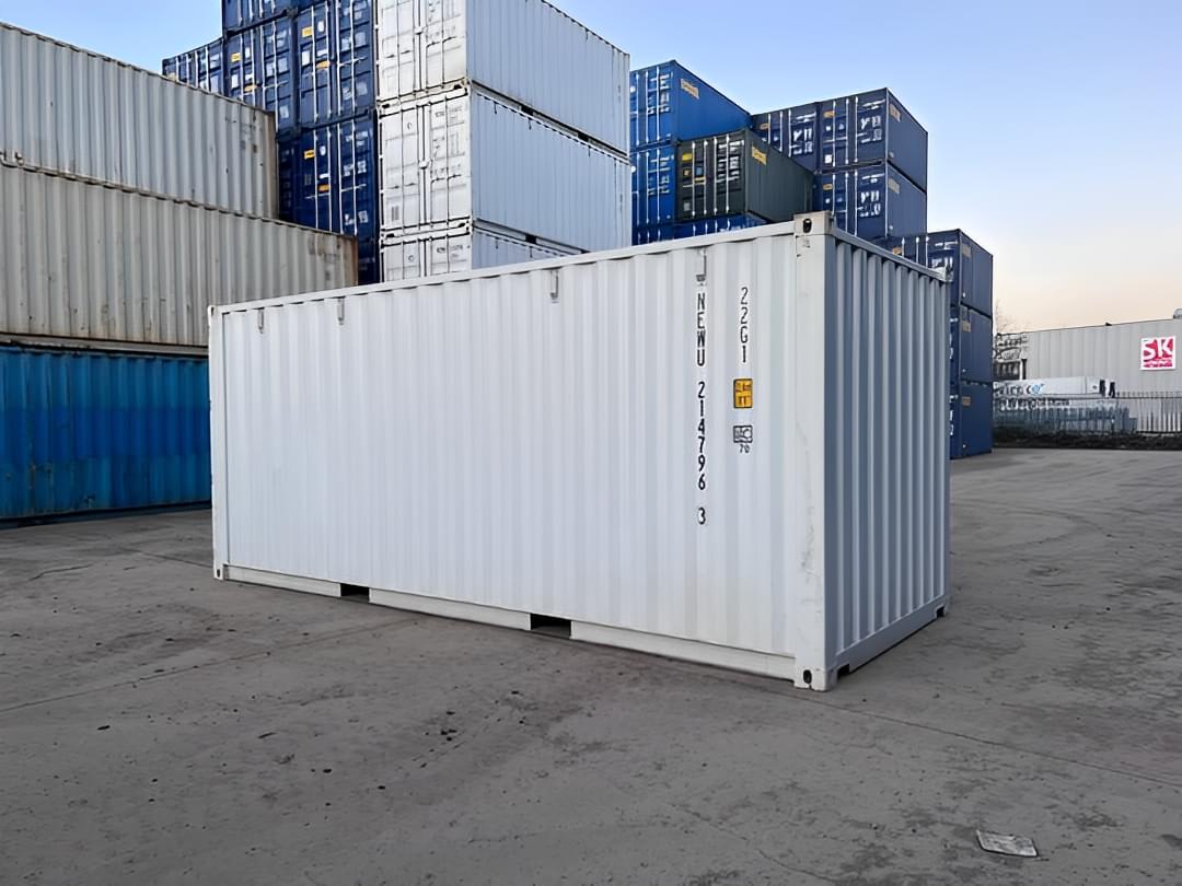 20Ft Shipping Container (One Trip) – White - Image 3