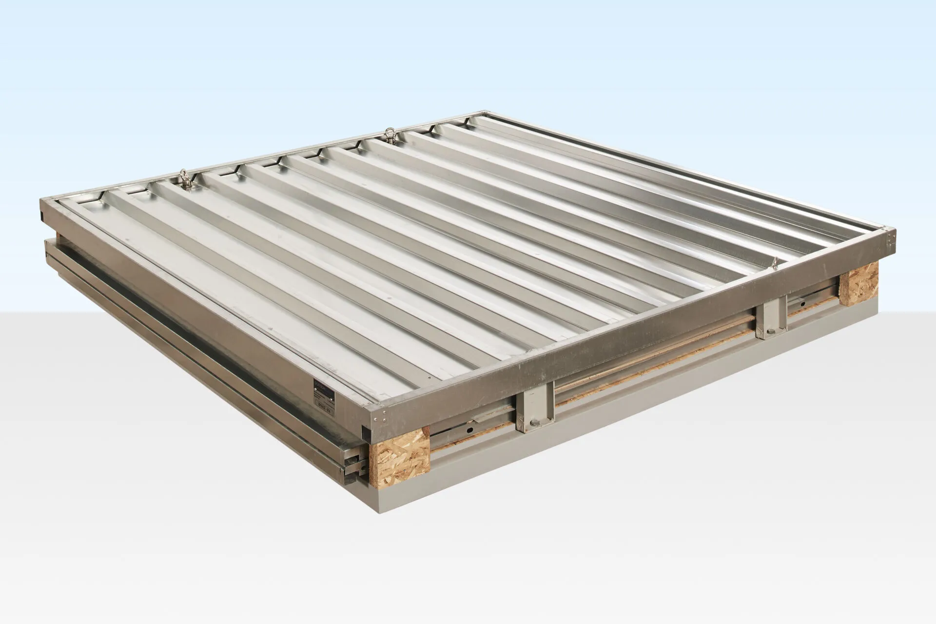 2m Flat Pack Metal Store - Image 3